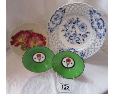Collection of china to include Royal Worcester, Meissen & Cobridge Stoneware etc (4 pieces)