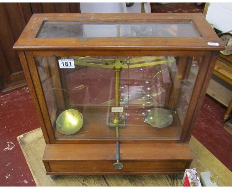 Cased scientific scales