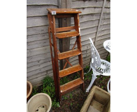 Vintage wooden step ladder