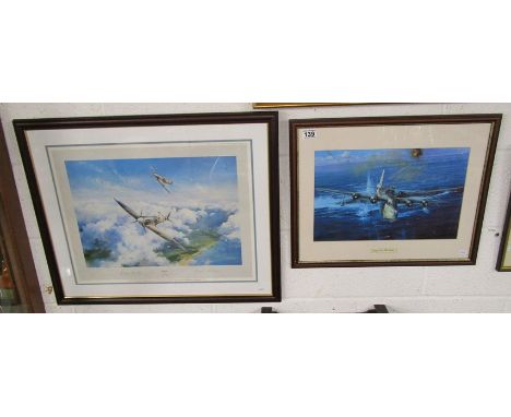 First edition & signed print by Robert Taylor also signed by Douglas Bader & another print