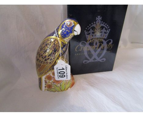 Royal Crown Derby Bronze Winged Parrot with box