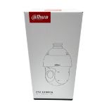 As new Dahua 4MP 25x Starlight IR Network PTZ Camera (M/N: DH-SD49425GB-HNR) (Box open).