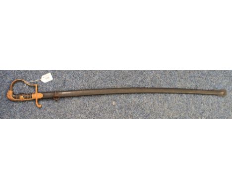 German Second World War army officers sword, to a First World War Imperial German design, unmarked.(B.P. 24% incl. VAT)    CO