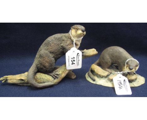 Two Border fine arts ceramic studies of otters. (2) (B.P. 24% incl. VAT)