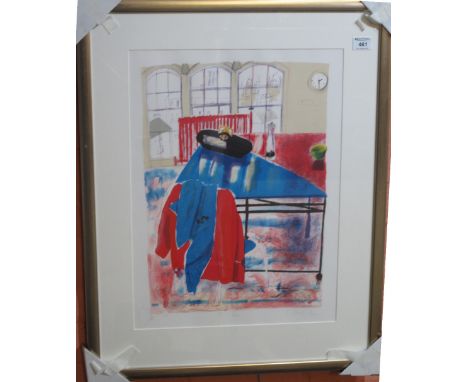 Chloe Cheese (British born 1952), 'My House', limited edition coloured print no. 69/195, signed in pencil by the artist. Fram