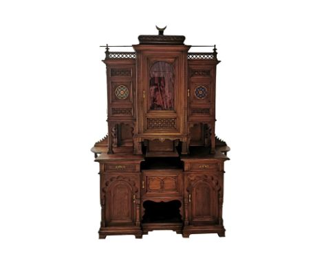 Magnificent salon cabinet in oriental styleMagnificent salon cabinet in the oriental style from around 1810/15. Base cabinet 
