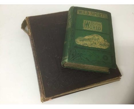 Hunting book and Victorian scrap book