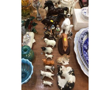 Beswick Horses and other animals, Royal Doulton Polar Bears, Goebel figures and other ceramicsCondition report: One Goebel fi