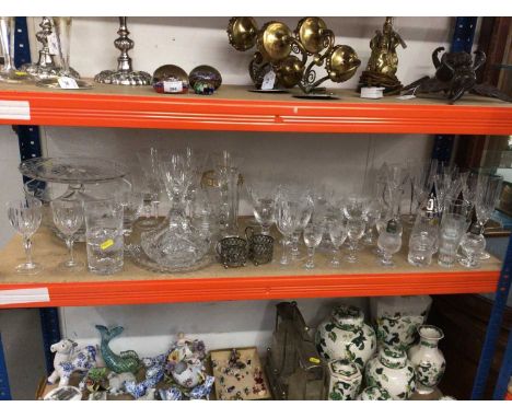 Collection of crystal glass, Royal Brierley and others, including wine glasses, tumblers, etcCondition report: In good condit