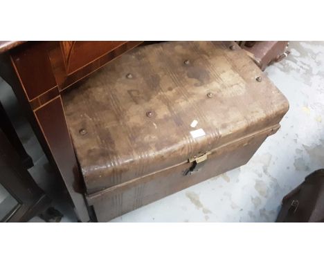 Antique style Metal Chest Trunk With another