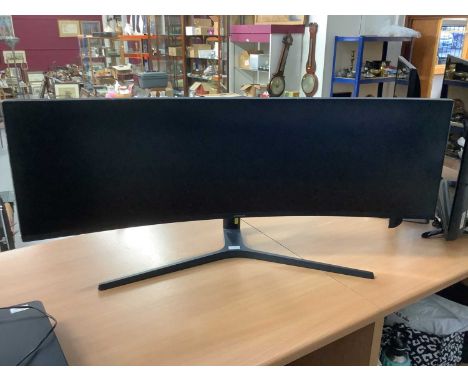 49" Samsung Curved Gaming Monitor Model Number C49J890DKECondition report: The monitor is PAT tested and turns on, but we hav
