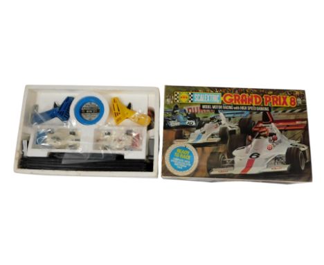 A Scalextric Grand Prix No. 8 motor racing set. 