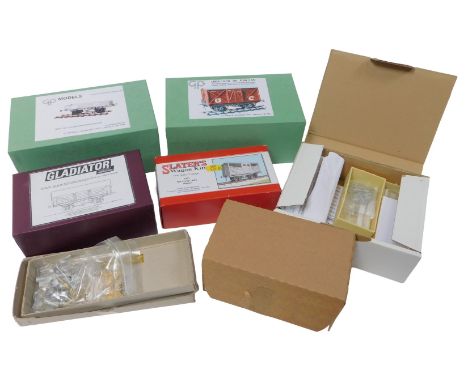 GP Models, Quainton Road Models and other O gauge wagon kits, including GP Models LNER GCR ten tonne fish van, GP Models O ga