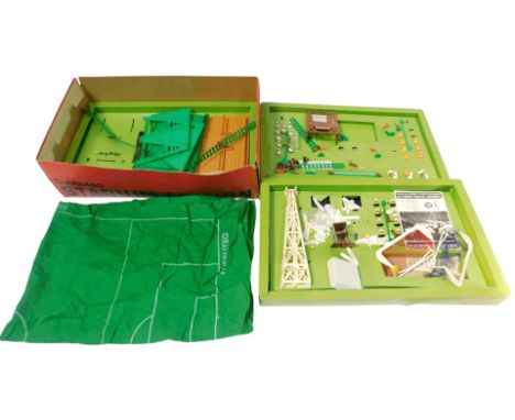A boxed Subbuteo Table Soccer Stadium Edition, including floodlights, scoreboard, etc. (1 box)