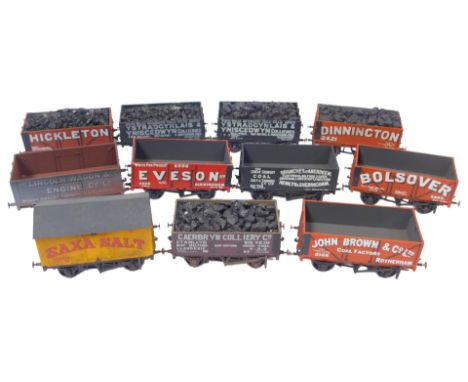 Kit built O gauge rolling stock, including Bolsover seven plank van, Eveson of Birmingham seven plank van, Pickleton seven pl