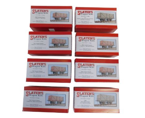 Slater's O gauge wagon kits, including 7041 Charles Roberts seven plank PO side end door, 7045 RCH 1923 eight plank PO side a