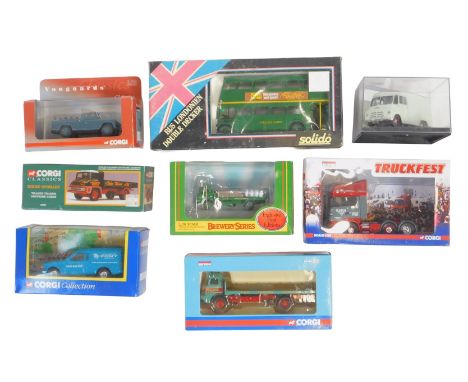Corgi Solido and other diecast, including a London Routemaster double-decker bus, Corgi Collection Escort van Pony Express, C