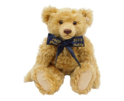 A Steiff 1902-2002 Centenary Teddy bear, mohair with growler and felt pads, 46cm. 