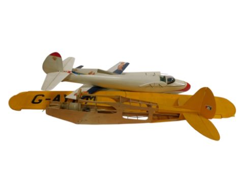 Model aircraft for radio controlled flying. 