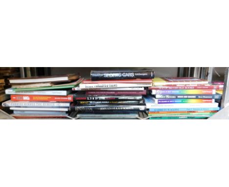 Various books on cars, buses, trams, etc. (1 shelf)