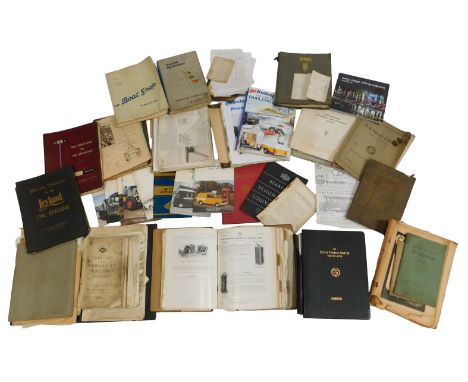 Assorted engineering publications, including Dihart Working with Reamers, Properties of Firth Vickers Steels, MG Midget manua