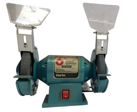 A Clarke 6" bench grinder. 