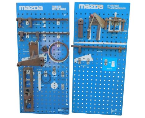 Two Mazda Special Tools boards, for New 626 and R-Series Transmission.