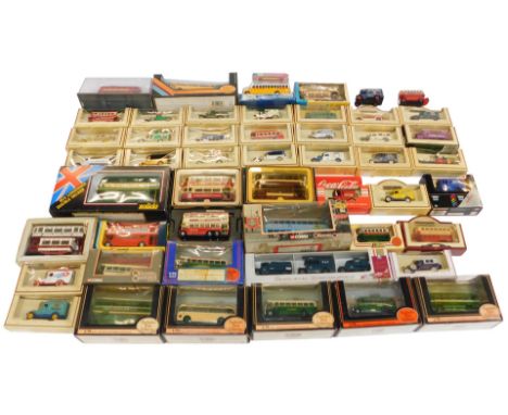 Various diecast commercial buses, from Solido, Days Gone, Corgi, etc. (a quantity)