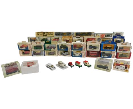 Various diecast model cars, including Lledo, Corgi, etc. (2 boxes)