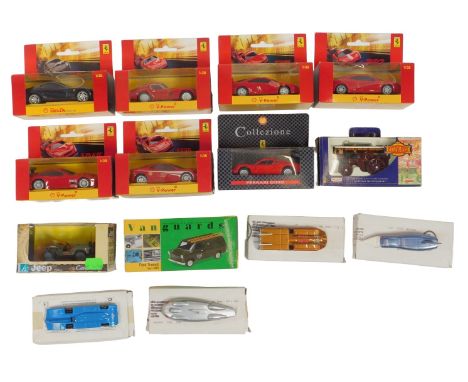 Hotwheels and other diecast, including Shell V Power Vroom F40, Shell V Power Vroom Ferrari 360, Lledo Showmans DG125001 Burr
