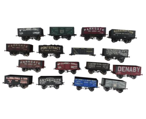 Various single owner plank wagons, including Bartgate, WM Clarke and Sons of Lincoln, AJ Waffle and Son of Skegness, W Clarke