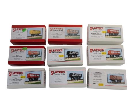 Slater's O gauge wagon kits, including 7041W Princes of Wales Collieries, 7041M Manvers Main Charles Roberts seven plank side