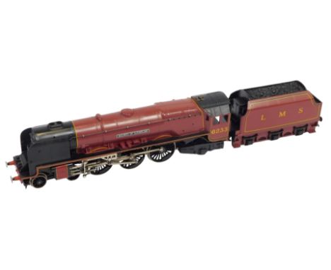 A Hornby OO gauge Duchess Class locomotive Duchess of Sutherland, 4-6-2, 6223, LMS crimson livery.