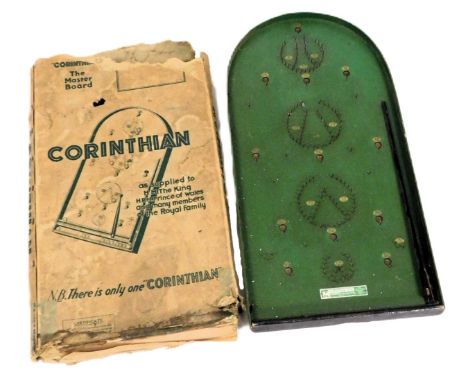 A Corinthian Master Board Bagatelle, boxed.