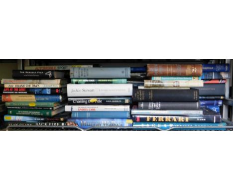 Motor racing and other auto books, including Jackie Stewart Winning is Not Enough, Neve (Kenneth). A Bit Behind The Times, Th