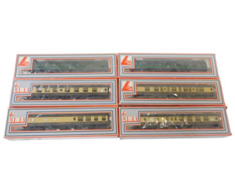 Lima OO gauge coaches, including Southern Railway, 205137 two car DMU, etc. (6)
