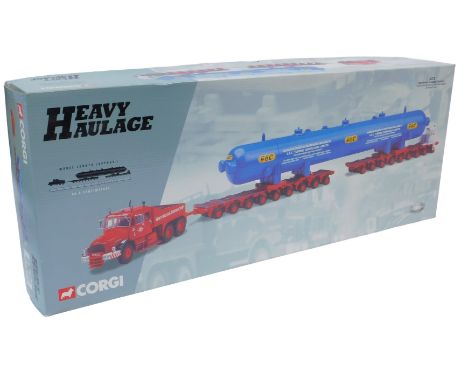 Corgi Heavy Haulage 18006 Northern Ireland Carriers Scammell Contractor, Nicholas Bogies and vessel load, boxed.