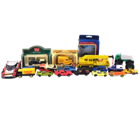 Matchbox Days Gone By and other diecast vehicles, including a Matchbox Skybuster SB-29 Black Bird, TV Times 1930 Bentley 4.5l