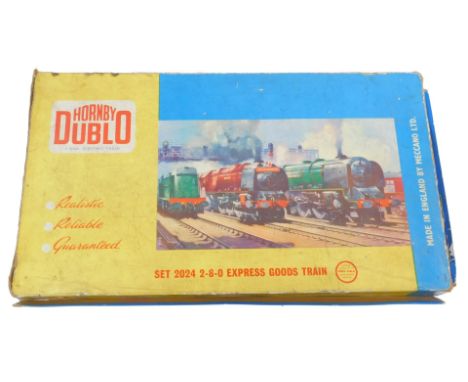 A Hornby Dublo two rail express goods train set 2024, boxed.
