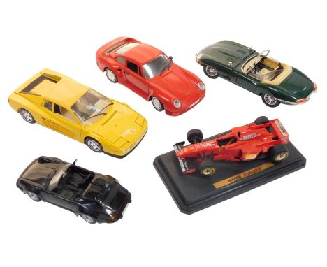 Tonka, Burago and other diecast, including a Tonka 1:18 scale Porsche 959, a Maisto 1:24 scale Porsche 911 Speedster 1989, a 