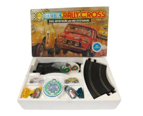 A Scalextric Rally Cross motor racing set. 