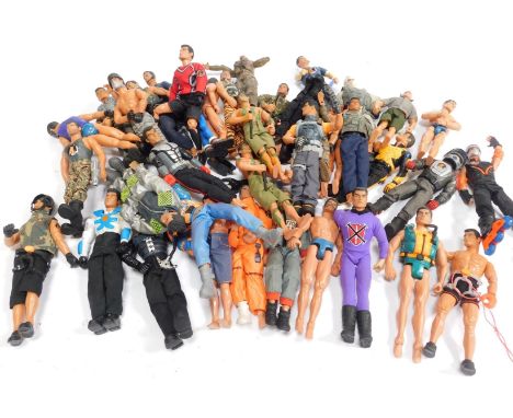 Hasbro Action Man figures, including Scuba Action Man, Jungle Action Man, Roller Blade Action Man, etc. (1 box)
