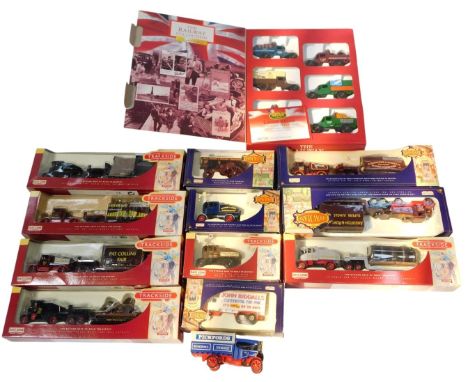 Lledo Trackside diecast vehicles, including DG111001 Sentinel ballast box with draw bar low loader and propeller load Wynn's,