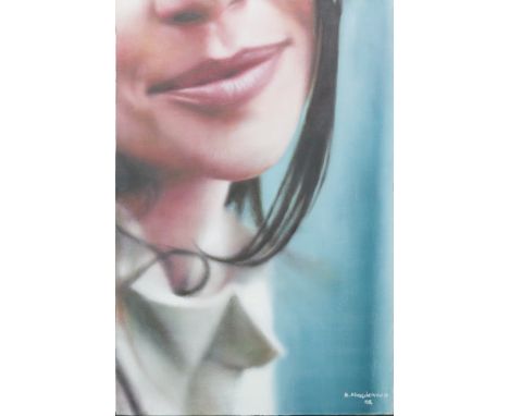 * R MACDONALD,
SMILE
oil on canvas, signed
91cm x 61cm
Unframed as intended