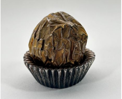 Italian silver novelty model of a Ferrero Rocher, '3÷5g' to base