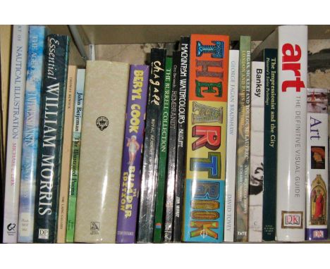 A collection of books relating to art and art history, to include Banksy, William Morris and Chagall etc