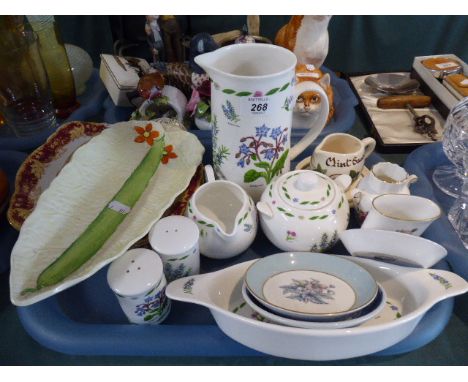 A Tray of Ceramics to Include Beswick Cucumber Dish, Paragon  Tray, Royal Worcester Pin Dishes Etc