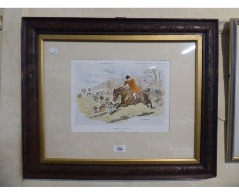 A Framed Sporting Print, The Morpeth in Oak Frame