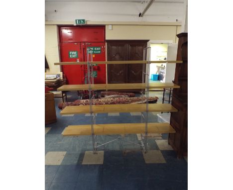 A Modern Four Shelf Unit, 170cm long