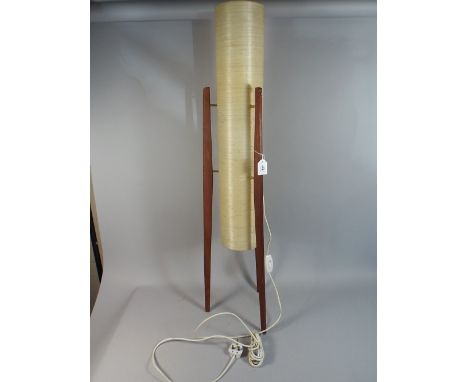 A 1970s Floor Standing Rocket Lamp in Teak, 114cm High